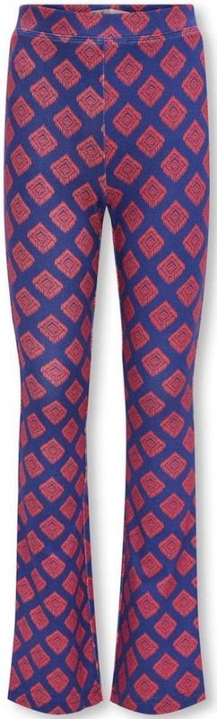 Kids only kogpaige flared aop pant cs pnt broek blauw