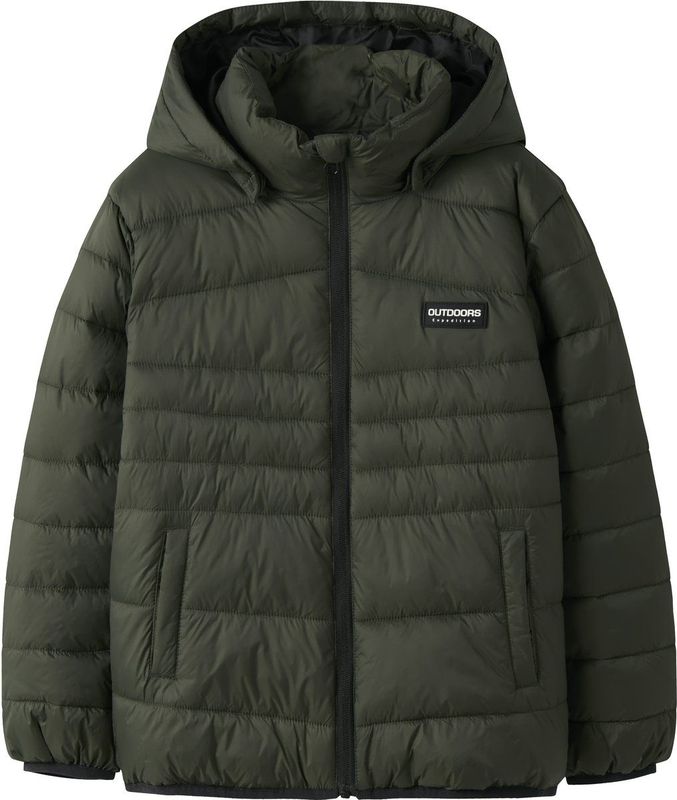 NAME IT - Gewatteerde Jas - Pufferjas - Met Afneembare Capuchon - Voor Kinderen