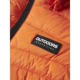 Name It - NMMMARBLE JACKET PB - Outdoorjack - Celosia Orange - Met Afneembare Capuchon