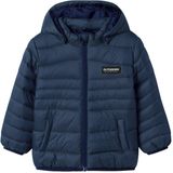 Name It - Marble - Gewatteerde Jas - Afneembare Capuchon - Polyester Voering