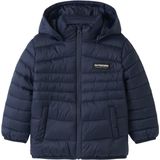 Name It - Marble - Gewatteerde Jas - Afneembare Capuchon - Polyester Voering