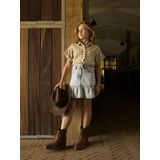 Kleur - Korte Mouwen Overhemd - Geweven Stof - All-Over Print - Regular Fit