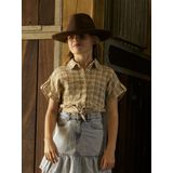 Kleur - Korte Mouwen Overhemd - Geweven Stof - All-Over Print - Regular Fit