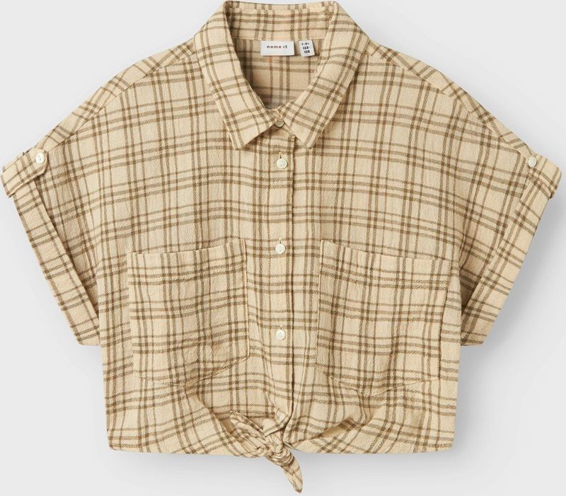 Kleur - Korte Mouwen Overhemd - Geweven Stof - All-Over Print - Regular Fit