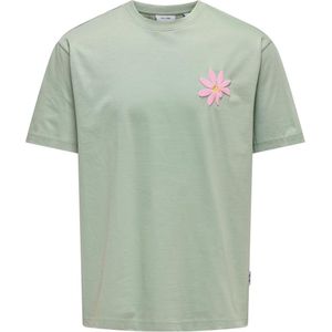 Bikini - Bloemenprint - Jersey - Ronde Hals - Kwartmouw