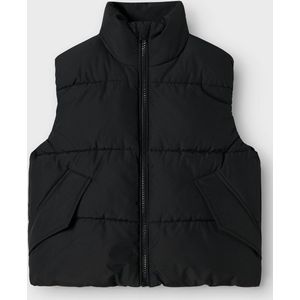 NAME IT - Puffer Gilet - Mouwloos - Met Afneembare Capuchon - Voorzakken - Polyester Voering
