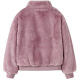 NAME IT KIDS faux fur jas roze