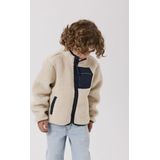 NAME IT - Teddy Jas - Sherpa - Jack - Voor Kinderen - Lange Mouwen - Hoge Opstaande Kraag