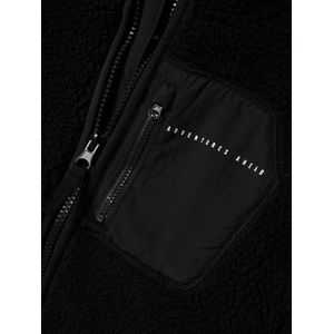 NAME IT Nknmattia Sherpa Jacket Pb voor kinderen, uniseks, zwart, 164