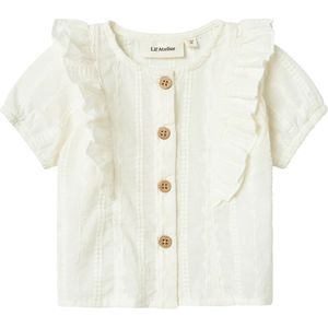 Shirt - Licht Blauw - Geweven Stof - Korte Mouwen - Loose Fit