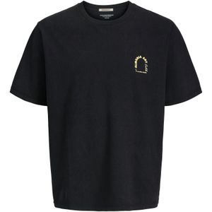 Jack & Jones - Joralmeria World Tee - T-shirt - Zwart - Katoen