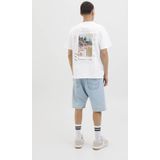Jack & Jones - Joralmeria World Tee - T-shirt - Bright White - Katoen
