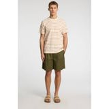 Selected Homme - Slhdjango Stripe SS O-Neck TEE - Ecru - T-shirt