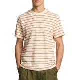 Selected Homme - Slhdjango Stripe SS O-Neck TEE - Ecru - T-shirt