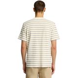 Selected Homme - Slhdjango Stripe - T-shirt - Beige - Katoen