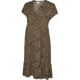 Mlnaia - Zwangerschapsjurk - V-Hals - Korte Mouwen - Knielengte - Regular Fit