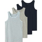 Name It - Mouwloos Basislaag - Zwart - Katoen - 4 Eenheden