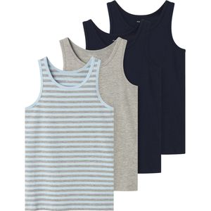 Name It - Mouwloos Basislaag - Zwart - Katoen - 4 Eenheden