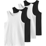 Name it - 4-Pack Onderhemden - Wit - Katoen