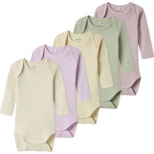 Name It - Solid Rib Body - Lange Mouwen - 5 Eenheden