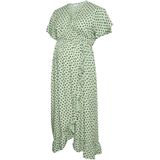 Mlsophie - Zwangerschapsjurk - Midi-lengte - V-Hals - Korte Mouwen - Regular Fit