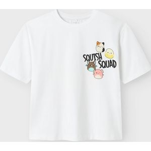 NAME IT - Nkfmomi Squish Ss Rlx Top - Helder Wit - 1 Stuk