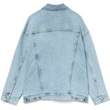 Vero Moda - Klassiek Denim Jack - Blauw - Katoen - Knoopsluiting - Voorzakken