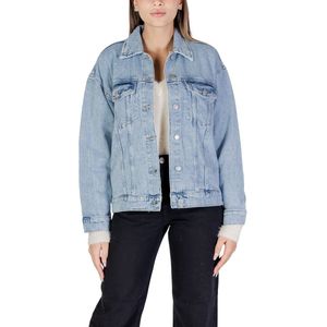 Vero Moda - Klassiek Denim Jack - Blauw - Katoen - Knoopsluiting - Voorzakken