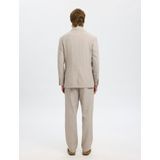 Linnenmix - Blazer - Groen - Relaxed Fit