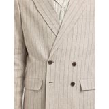 Linnenmix - Blazer - Groen - Relaxed Fit