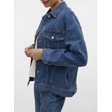 Spijkerjas - Blauw - Katoenmix - Knoopsluiting