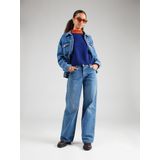 Spijkerjas - Blauw - Katoenmix - Knoopsluiting