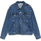 Spijkerjas - Blauw - Katoenmix - Knoopsluiting