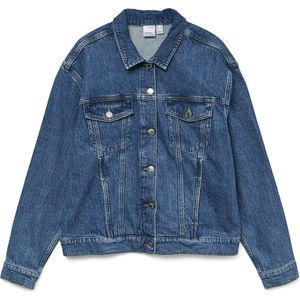 Spijkerjas - Blauw - Katoenmix - Knoopsluiting