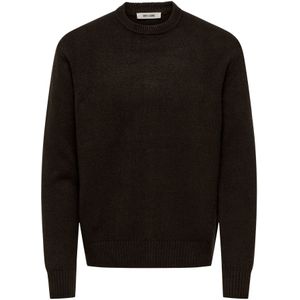 ONLY & SONS - ONSJAMES RLX CREW KNIT - Gebreide Trui - Demitasse - Lange Mouwen