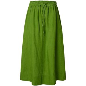 Selected Femme - Linna - Midirok - Effen - Puur Linnen - Regular Fit