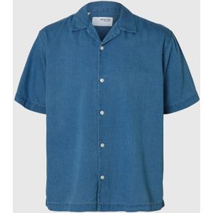 SELECTED HOMME - Overhemd - Korte Mouwen - Katoen - Relaxed Pasvorm