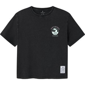 T-shirt - Regular Fit - Jersey - Korte Mouwen - Rubberen Print