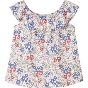 All Over Print - Top - Off-shoulder - Mouwloos - Ruches - Jersey