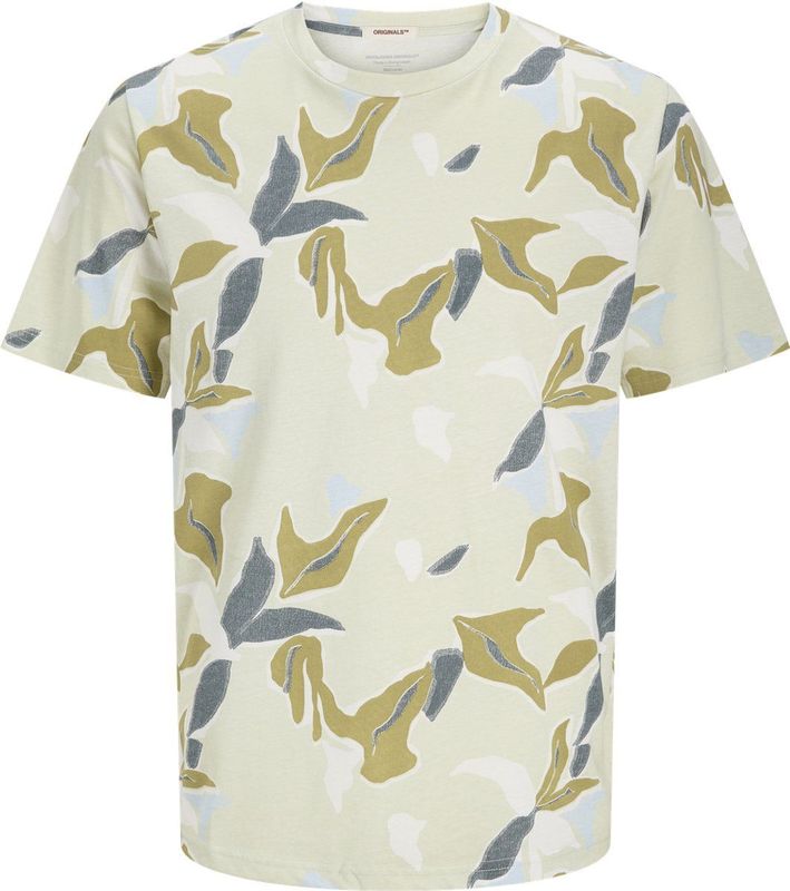 JACK & JONES - Joralmeria AOP - T-shirt - Tint Celadon - Katoen