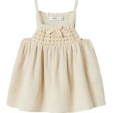 Peplum Top - Mouwloos - Geweven Stof - Vierkante Hals - Loose Fit