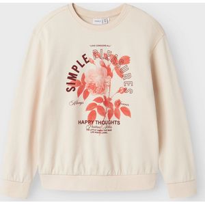 NAME IT Meisjes Nkfhekki Ls Nreg Sweat Unb Box, Sun Kiss, 122-128
