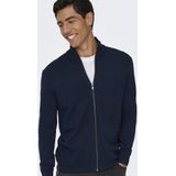 Vest - Hoge Hals - Lange Mouwen - Ritssluiting - Regular Fit