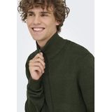 Vest - Hoge Hals - Lange Mouwen - Ritssluiting - Regular Fit