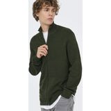 Vest - Hoge Hals - Lange Mouwen - Ritssluiting - Regular Fit