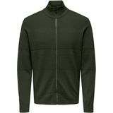 Vest - Hoge Hals - Lange Mouwen - Ritssluiting - Regular Fit