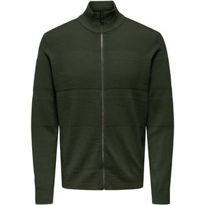 Vest - Hoge Hals - Lange Mouwen - Ritssluiting - Regular Fit