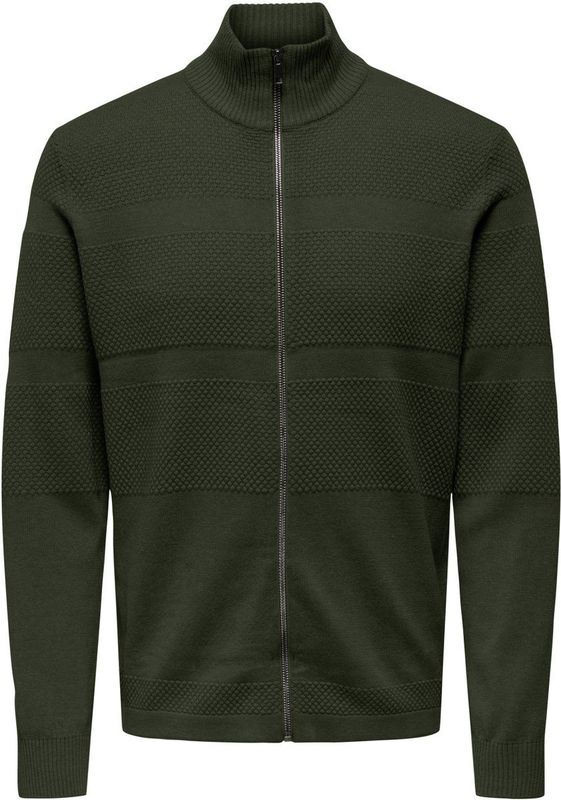 Vest - Hoge Hals - Lange Mouwen - Ritssluiting - Regular Fit