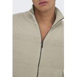 Vest - Hoge Hals - Lange Mouwen - Ritssluiting - Regular Fit