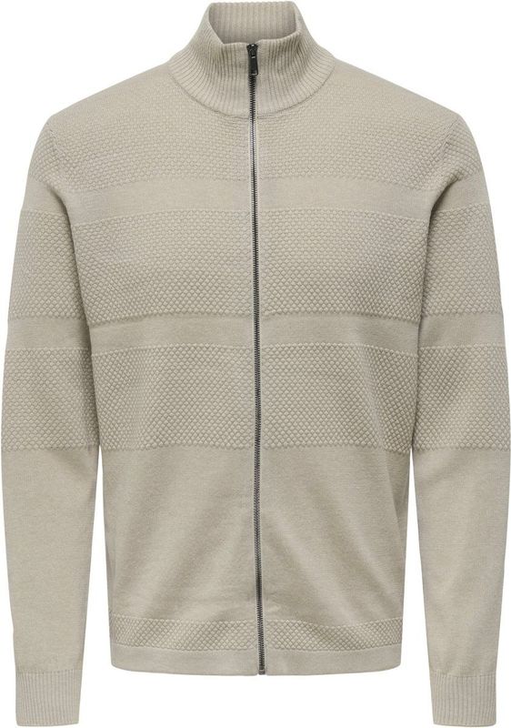 Vest - Hoge Hals - Lange Mouwen - Ritssluiting - Regular Fit